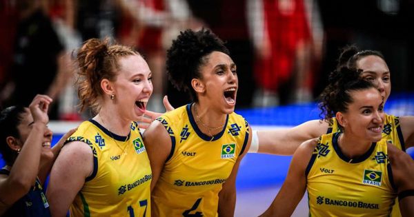 Brasil supera França por 3 sets a 2 na Liga das Nações de Vôlei