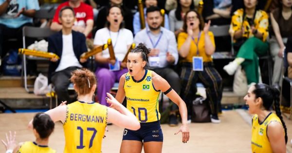 Liga das Nações de Vôlei: Brasil vence Polônia e assume vice-liderança