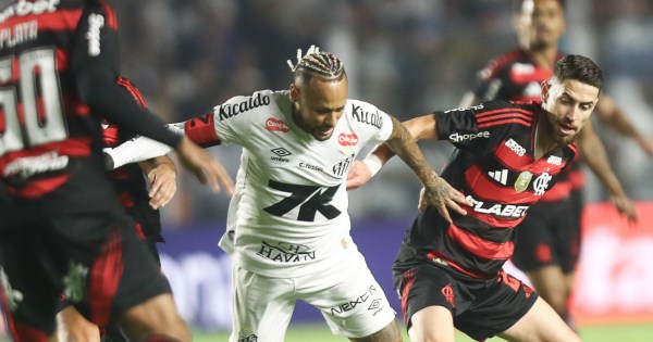 Flamengo perde para o Santos com gol de Neymar e vê liderança do Brasileirão ameaçada